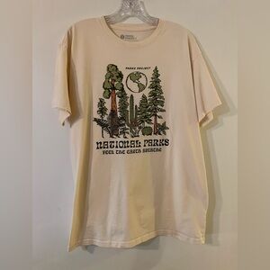 Parks Project Cream Feel the Earth Breathe National Parks Tee Sz L